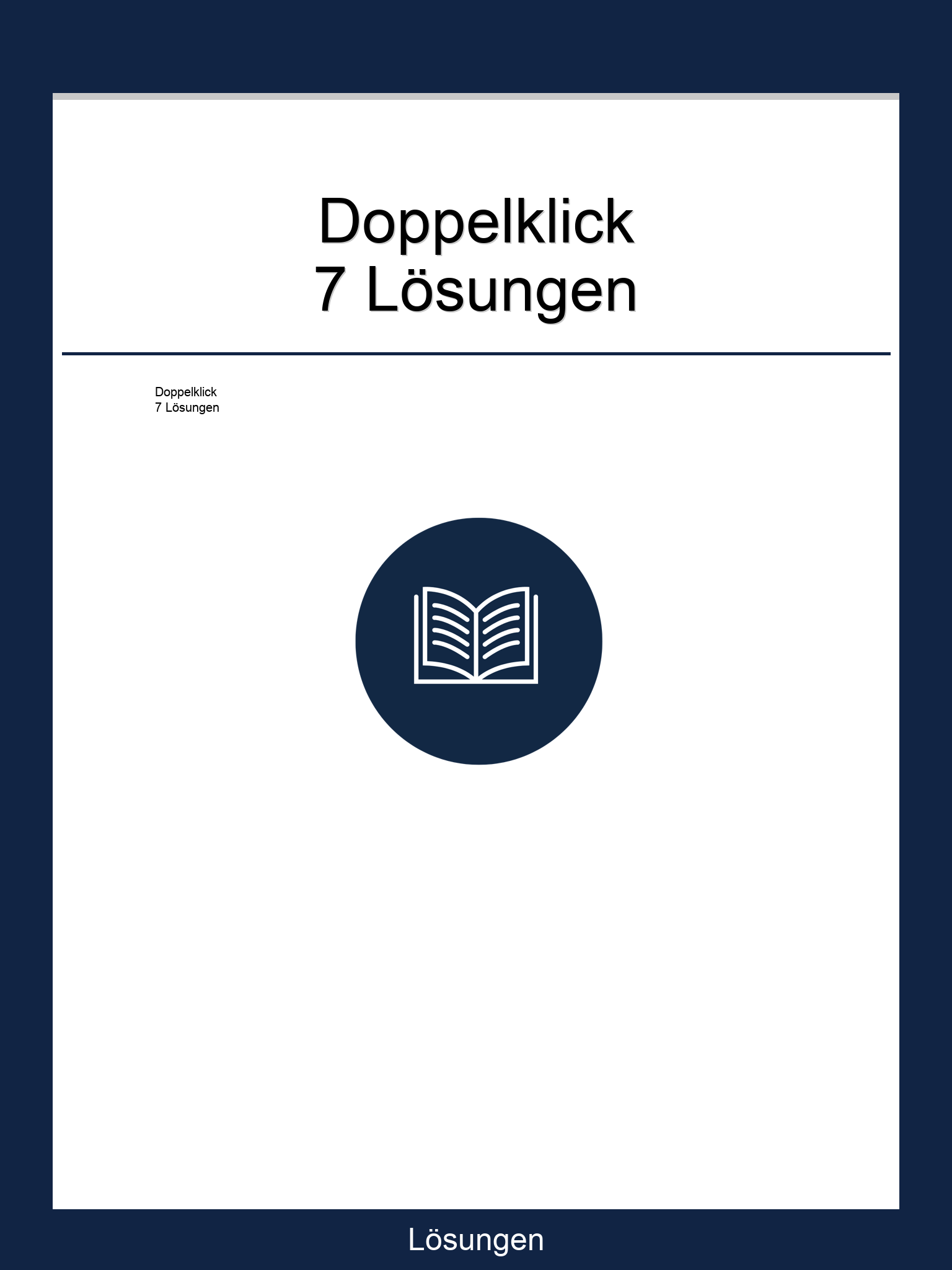 Doppelklick 7 Lösungen