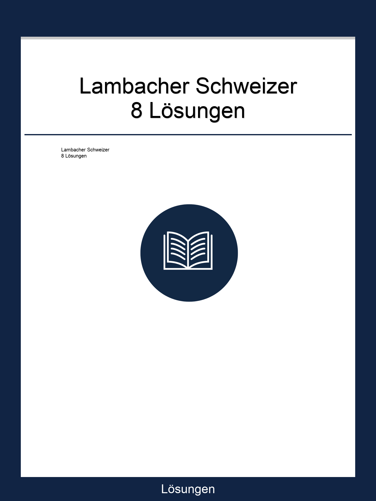 Lambacher Schweizer 8 Lösungen PDF
