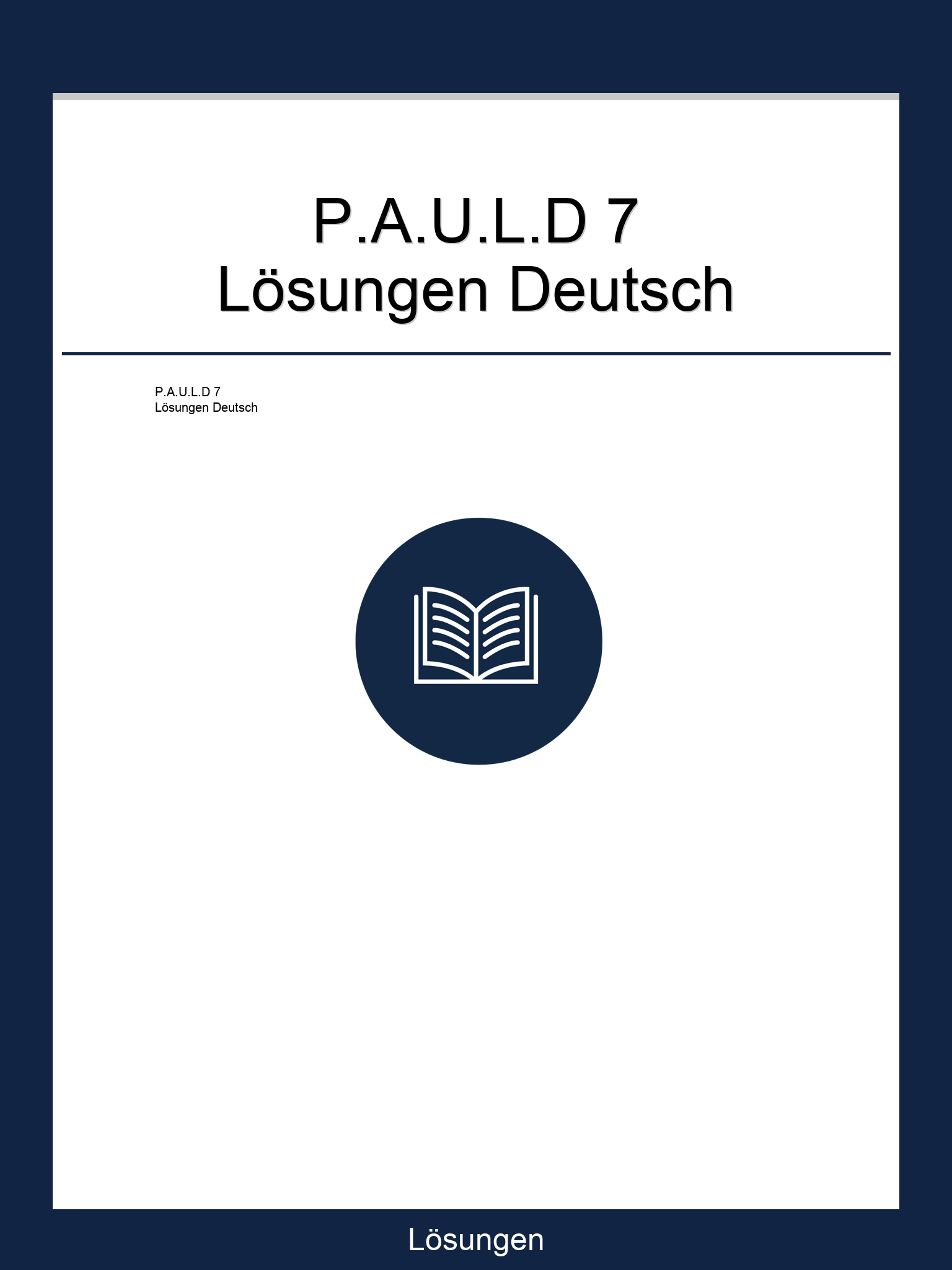 P.A.U.L.D 7 Lösungen PDF Deutsch