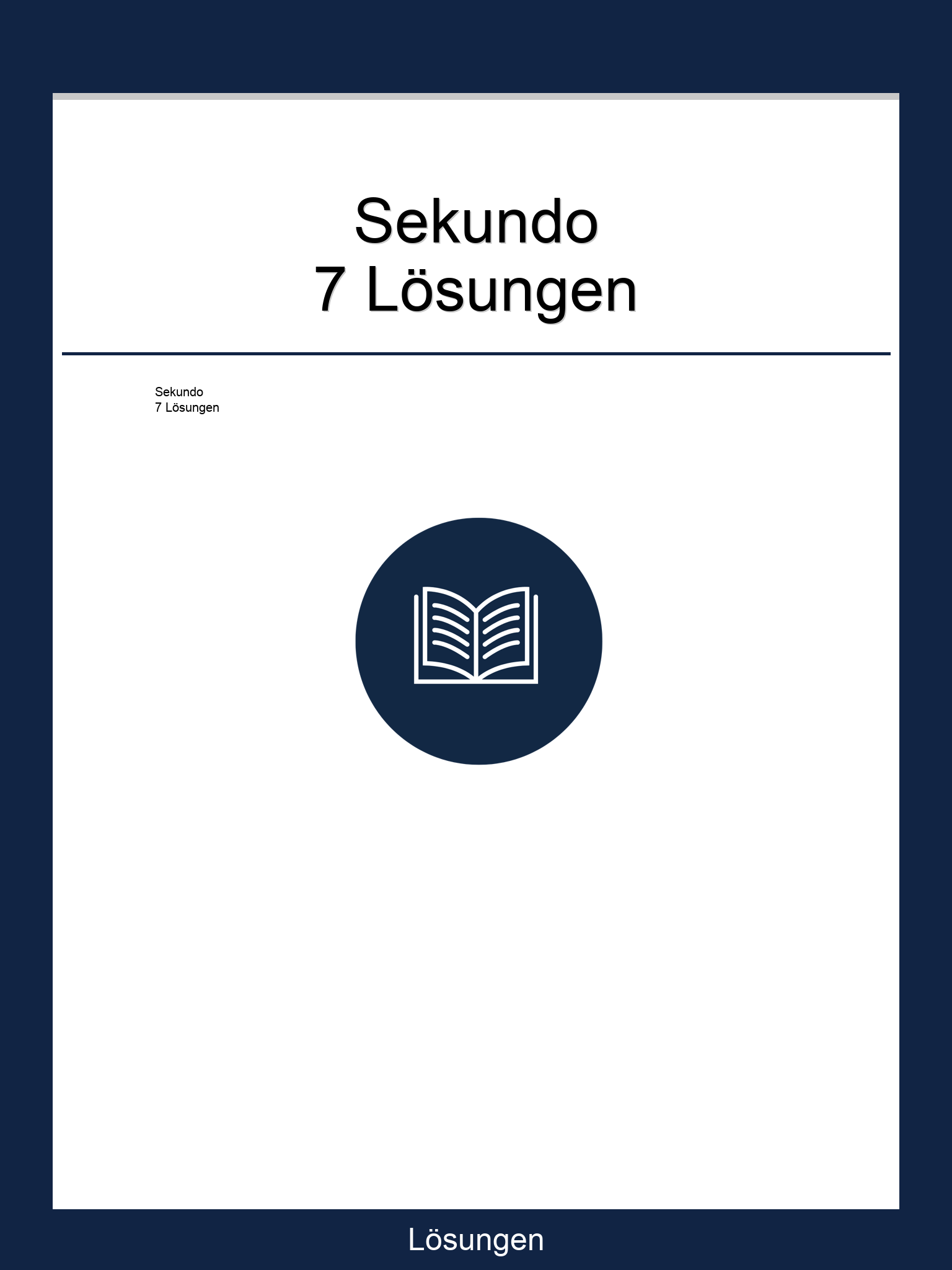 Sekundo 7 Lösungen PDF